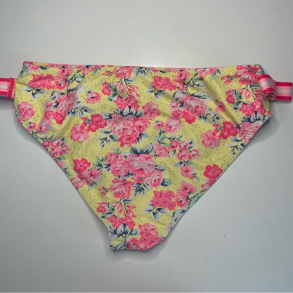 Nicole Miller New York Girls Large 12 Two Piece Bathing Suit Floral PRELOVED - Picture 9 of 10